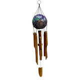 Wind Chime Bamboo Coconut Painted - Polynesian Cultural Center